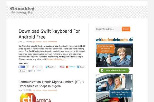 ebimablog.com site used Refined-blog