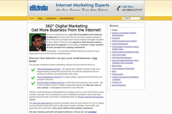Sem Reloaded theme site design template sample