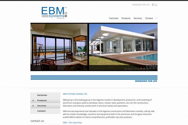 Blocked theme site design template sample