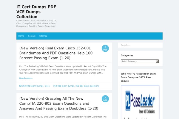 The Box theme site design template sample