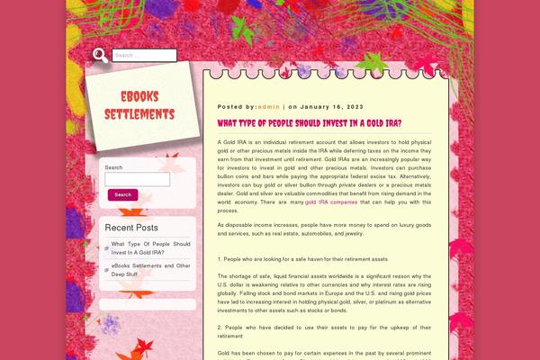 ebooksagsettlements.com site used D5 COLORFUL