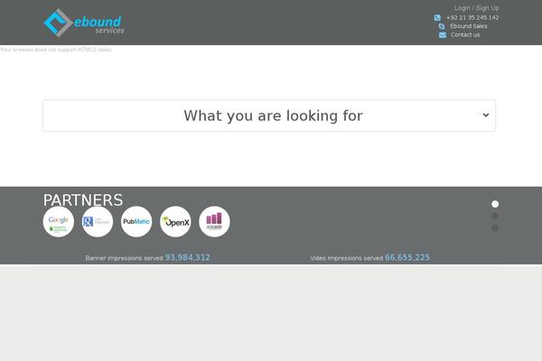 Parallax-one theme site design template sample