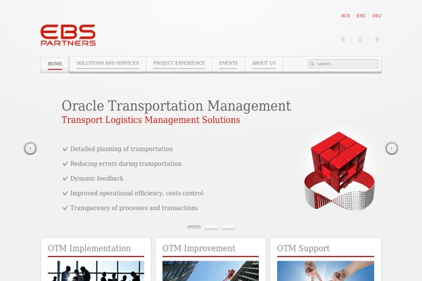 Balance theme site design template sample