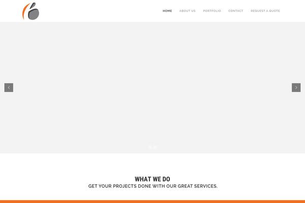 Bridge Child theme site design template sample