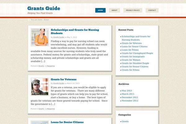 Retro-fitted theme site design template sample