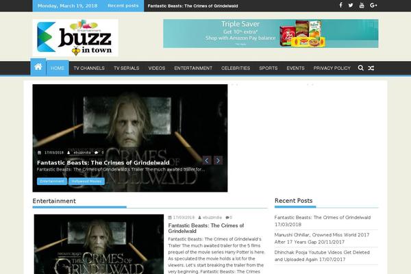 SuperMag theme site design template sample