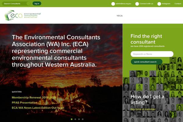 Eca theme site design template sample