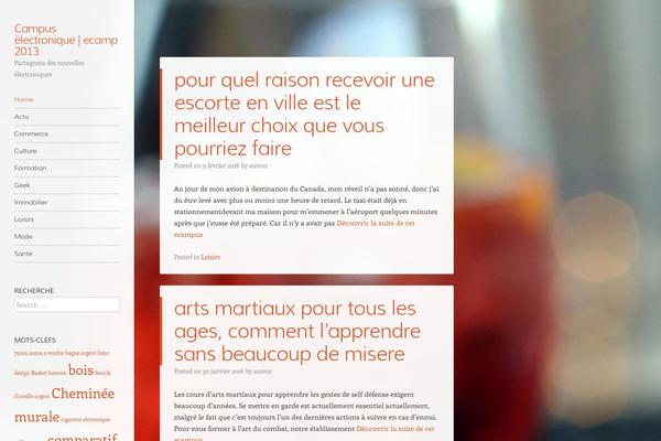 Confit theme site design template sample