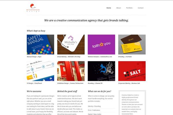 Minimalisto theme site design template sample