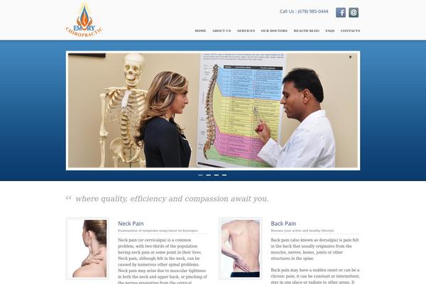 Care theme site design template sample