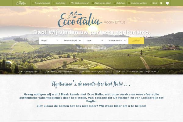 Ecco theme site design template sample