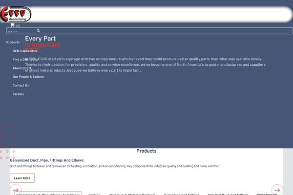 Ecco theme site design template sample