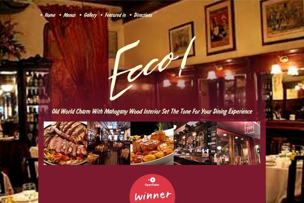Ecco theme site design template sample
