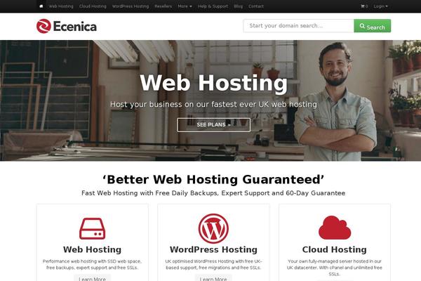 ecenica.co.uk site used Framework2