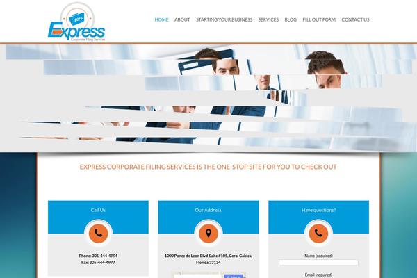 Mist theme site design template sample