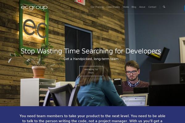 Salient theme site design template sample