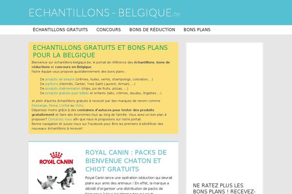 Blueblog theme site design template sample