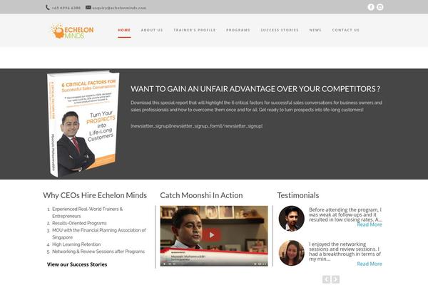 Zephyr theme site design template sample
