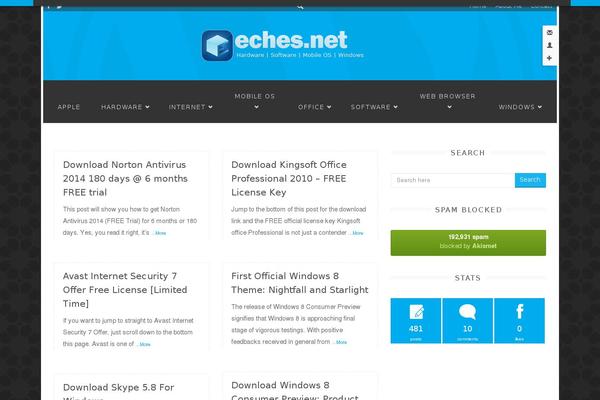 MightyMag theme site design template sample