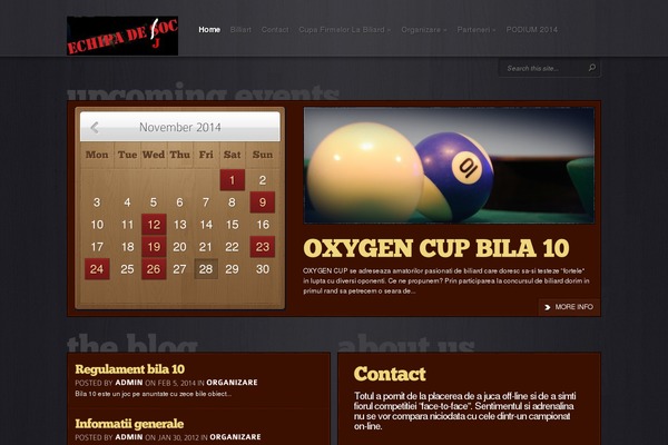 Event theme site design template sample