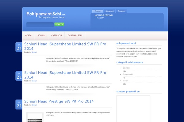 BlueSky theme site design template sample