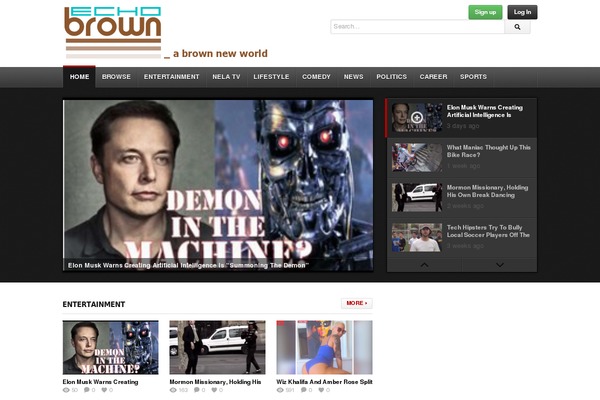 deTube theme site design template sample