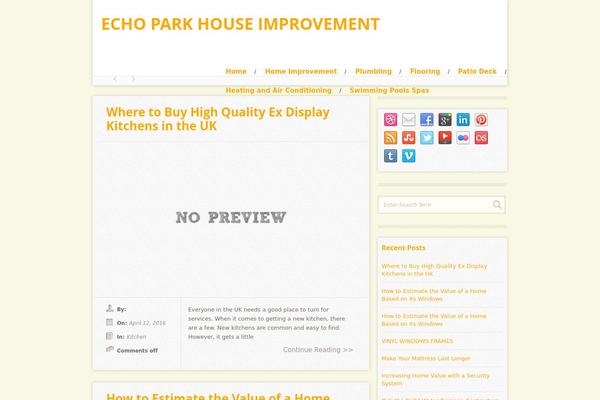 Instinct theme site design template sample