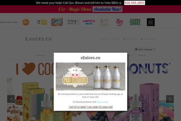 Site using Quick Contact Box plugin