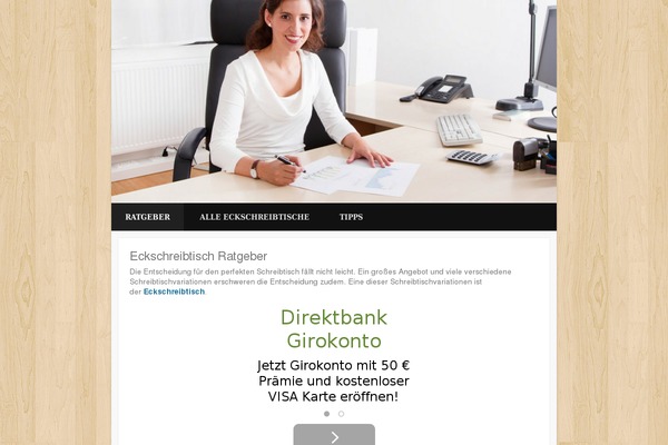 eckschreibtisch theme websites examples
