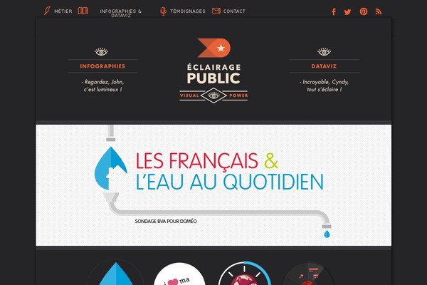 Light theme site design template sample