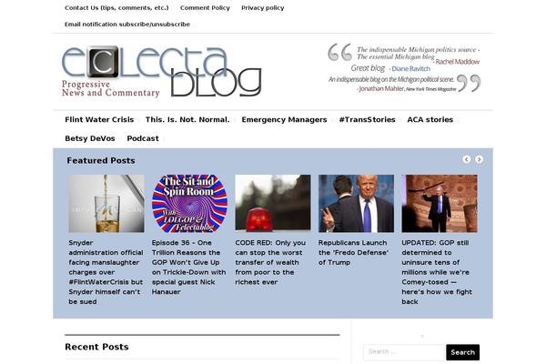 Magazinum theme site design template sample