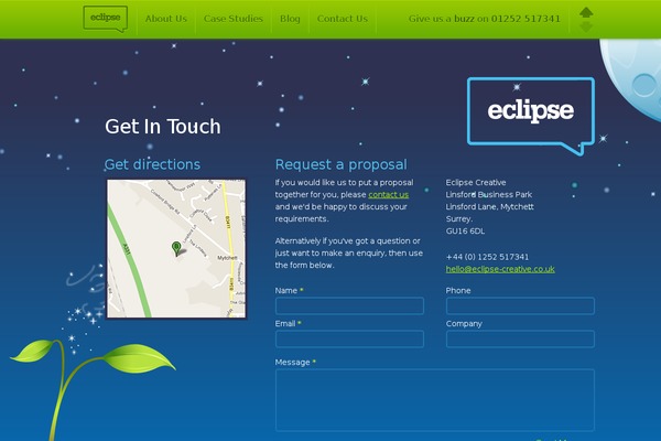 eClipse theme site design template sample