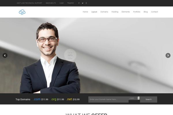 Foxuhost theme site design template sample