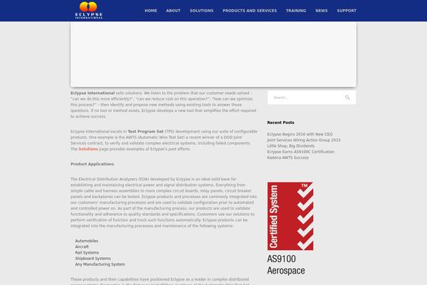 Thunder theme site design template sample