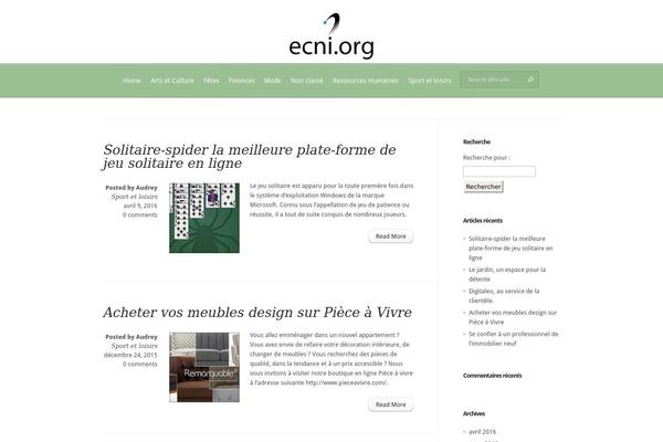 Evolution theme site design template sample