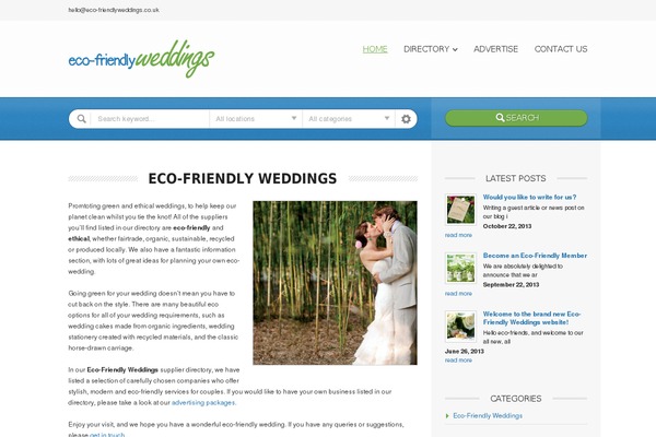Directory theme site design template sample