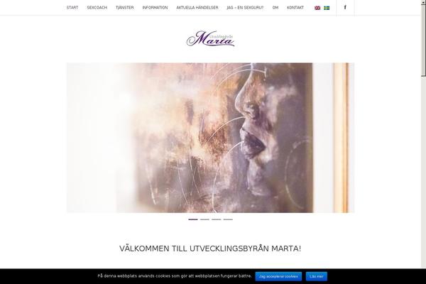 Triniti theme site design template sample