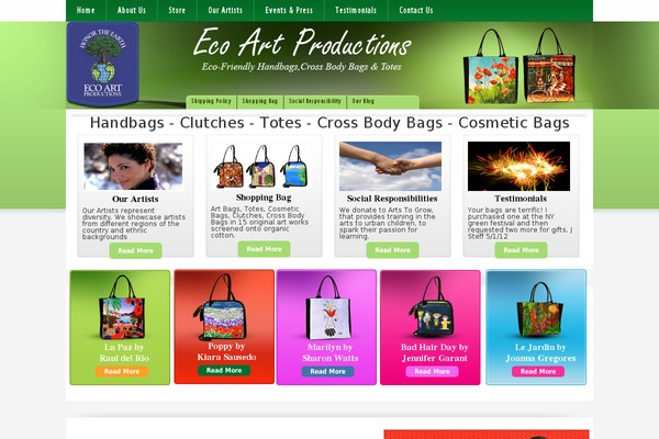 Eco theme site design template sample