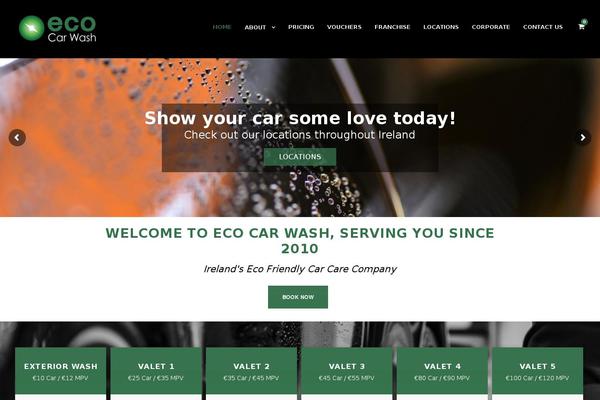 Carwash theme site design template sample