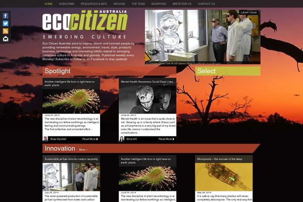 Emerge theme site design template sample