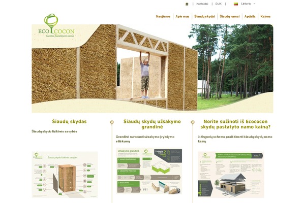 Eco theme site design template sample