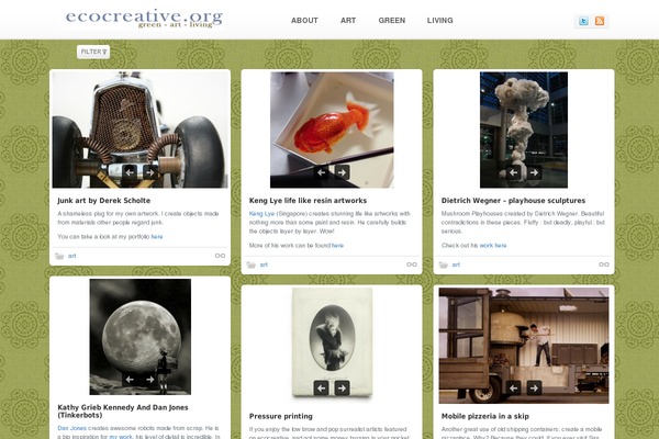ecocreative.org site used Shaken Grid Premium