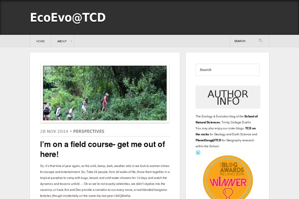Site using About Me 3000 widget plugin