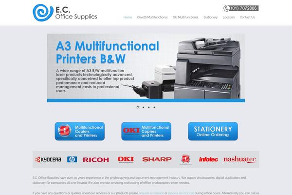 Ec theme site design template sample
