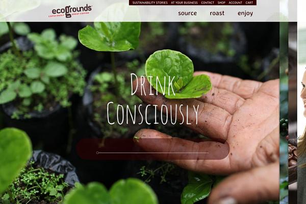 ecogrounds.com site used Coffee