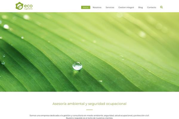 Green theme site design template sample