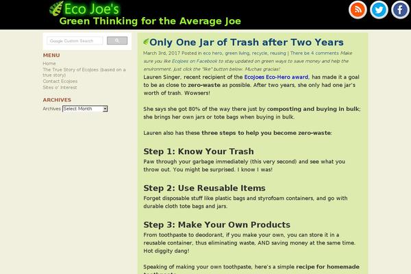 ecojoes.com site used diary-lite