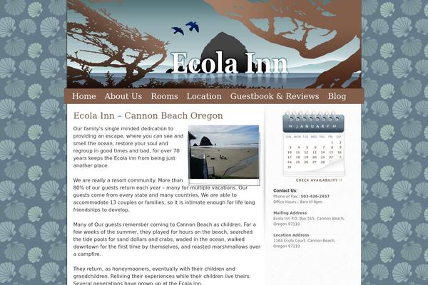 Twentytenchild theme site design template sample