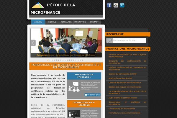 Ecole theme site design template sample