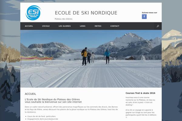 Vantage theme site design template sample